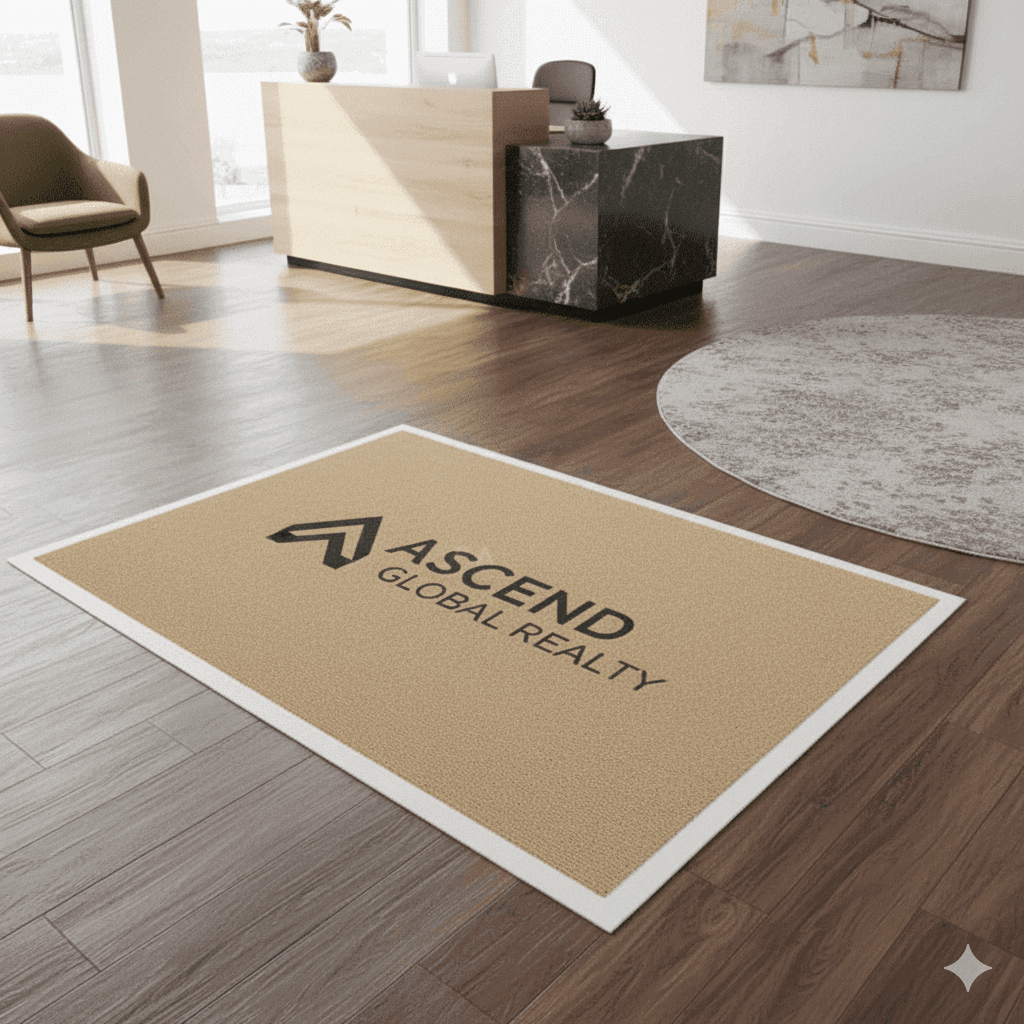 Heavy-Duty Brush Logo Entrance Mats